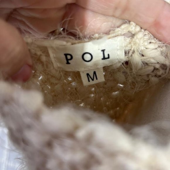 POL Eyelash Oversized Sweater in Oatmeal - Size M - Picture 7 of 9
